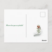Elégante carte postale de citation florale (Dos)