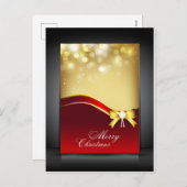 Elégante carte postale de Noël (Devant / Derrière)