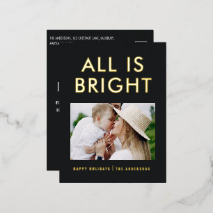 élégante carte postale de vacances moderne avec ph