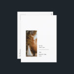 Elégante carte postale de vacances photo minimalis<br><div class="desc">Cette belle carte postale de vacances simple dispose d'une seule photo et d'un texte entièrement personnalisable. S'il vous plaît message avec toute demande de design (par exemple,  d'autres couleurs,  des photos supplémentaires avec le message d'arrière-plan,  etc.). Merci de visiter ma boutique Zazzle !</div>