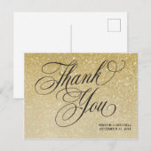 Elégante carte postale Mariage de la veille du Nou (Devant / Derrière)