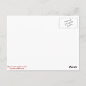 Elégante carte postale Rose (Dos)