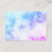 Elégante carte professionnelle Floral (Dos)