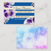 Elégante carte professionnelle Floral (Devant / Derrière)