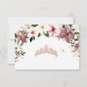 Elégante carte Quinceañera RSVP (Dos)