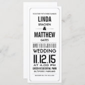 Élégante carte rack simple Mariage (Devant / Derrière)