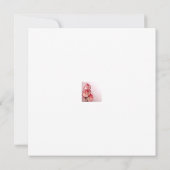 Elégante carte Rose à deux tons (Dos)