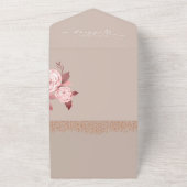 Élégante carte Rose chic (Dehors)
