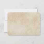 Élégante carte RSVP de mariage de thème de bibliot (Dos)