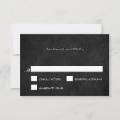 Elégante carte RSVP de mariage d'Halloween (Devant)