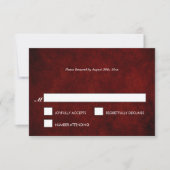 Elégante carte RSVP de mariage d'Halloween (Devant)