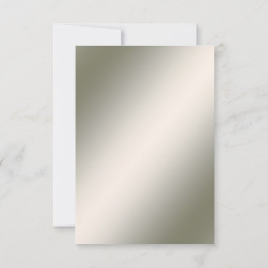 Elégante carte RSVP fleurie de bijoux en or (Dos)