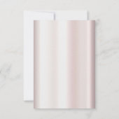 Elégante carte RSVP florale dentelle blanche (Dos)