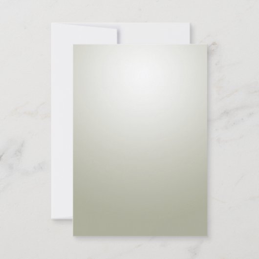 Elégante carte RSVP Ornate Or (Dos)