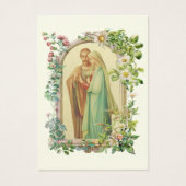 Élégante Carte Sainte Mariage Marie-Joseph (Devant)