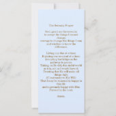 Elégante carte Signet de service funéraire (Dos)