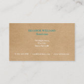 Elégante carte simple de rendez-vous floral (Dos)