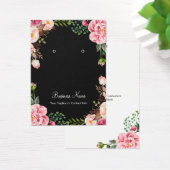 Élégante Cartes d'affichage à oreille rose rose pâ (Bureau)