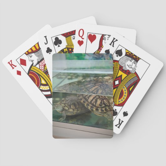 Élégante Cartes De Jeu À Tons Terre (dos)