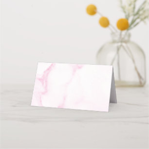 Élégante Cartes de lieu pliées en marbre rose