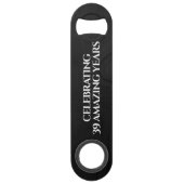 Élégante célébration du 39e anniversaire du Mariag (Dos)