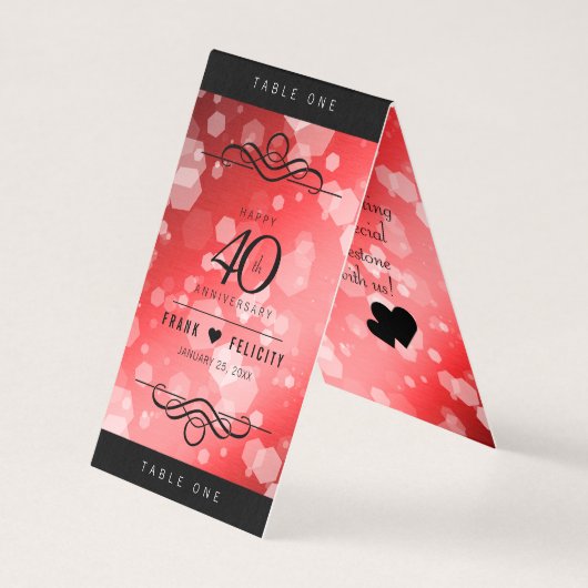 Élégante célébration du 40e anniversaire du Mariag (Front)