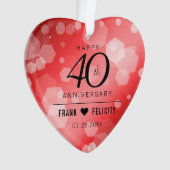 Élégante célébration du 40e anniversaire du Mariag (devant)