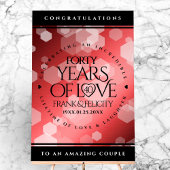 Élégante célébration du 40e anniversaire du Mariag