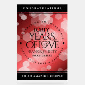 Élégante célébration du 40e anniversaire du Mariag (Recto)