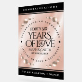 Élégante célébration du 46e anniversaire du Mariag (Angle)