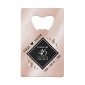 Élégante célébration du 46e anniversaire du Mariag (Dos)