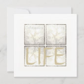 Élégante célébration moderne de la vie Invitation (Devant)