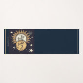 Elegante Celestial Sun Moon gepersonaliseerd Yogamat (Voorkant (horizontaal))