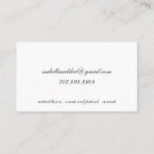 Elegante cellist muzikant visitekaartje (Achterkant)