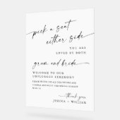 Élégante cérémonie minimaliste de Mariage débranch (Angle)