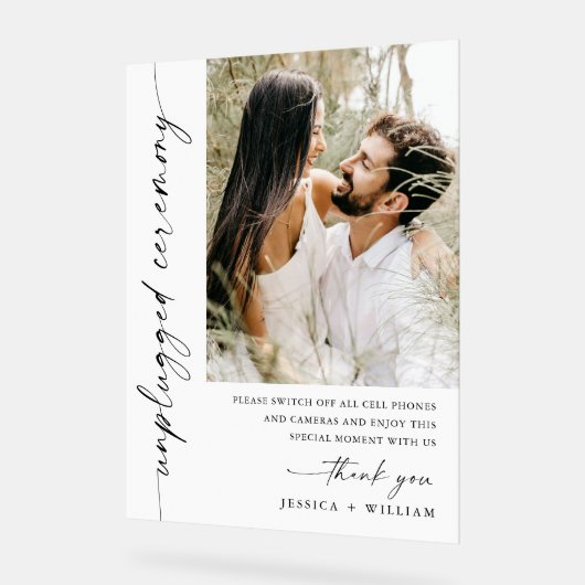 Élégante cérémonie minimaliste de Mariage débranch (Angle)