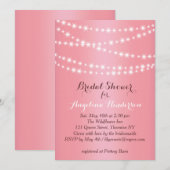 Élégante Chaîne Lights Bridal Shower Invitation (Devant / Derrière)