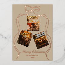 Elegante Champagne Beige Rose Goud Folie Foto