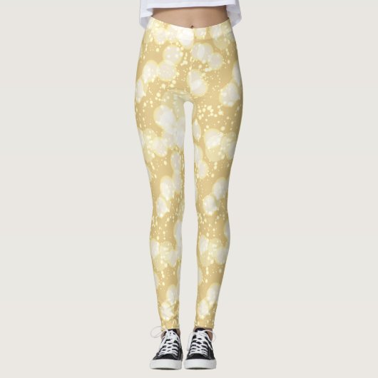 Elegante Champagne Bubbles Leggings (Voorkant)