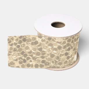 Elegante Champagne Glitter Sparkle Sequin Grosgrain Lint