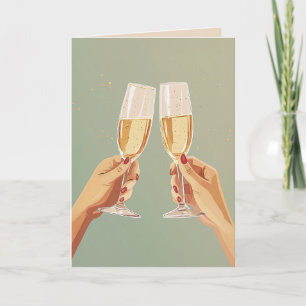 Elegante champagne toast viering