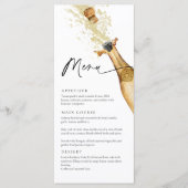Elegante champagnefeestmenu menu (Voorkant)