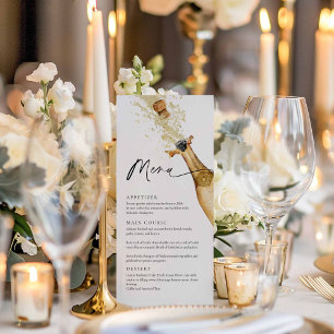 Elegante champagnefeestmenu menu