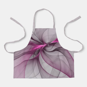 Elegante Chaos Moderne Abstracte Roze Fractale Kun Schort