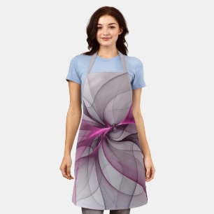 Elegante Chaos Moderne Abstracte Roze Fractale Kun Schort
