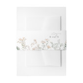 Elegante Charm Garden bruiloft uitnodiging buikban Uitnodigingen Wikkel (Voorkant Voorbeeld)