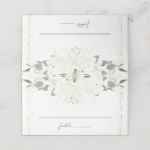 Elegante Charm Green Wildflower bruiloft (Buitenkant ongevouwen)