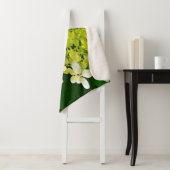 Elegante Chartreuse Groen Limelight Hortensia Sherpa Deken (In situ)