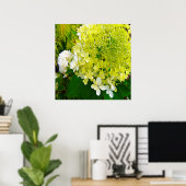 Elegante Chartreuse Groen Limelight Hydrangea Poster (Thuiskantoor)