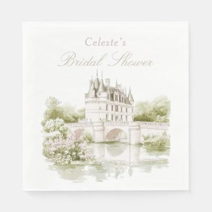 Elegante Chateau Franse Romantische Bruidsdouche Servet